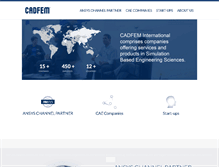 Tablet Screenshot of cadfem-international.com